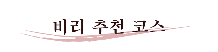 비리 추천 코스